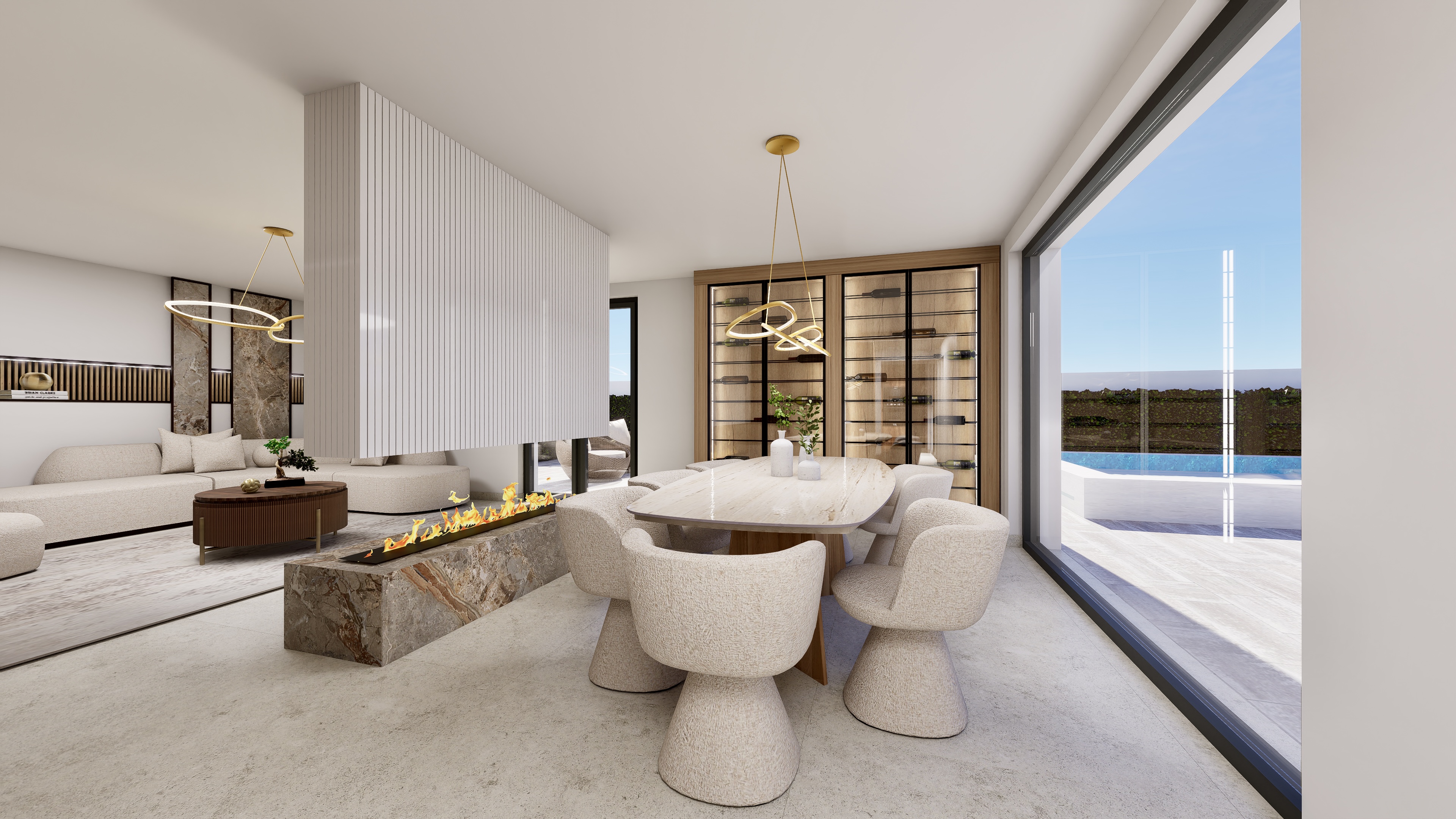 EniVie Interiors — tágas étkezős